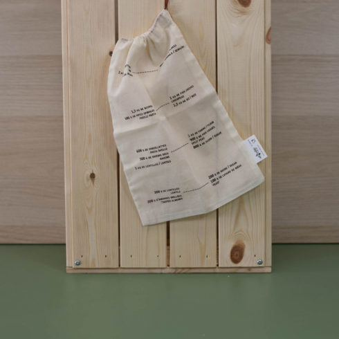 Sac à vrac taille M gradué chez Annagram épicerie vrac, magasin bio situé au Mans