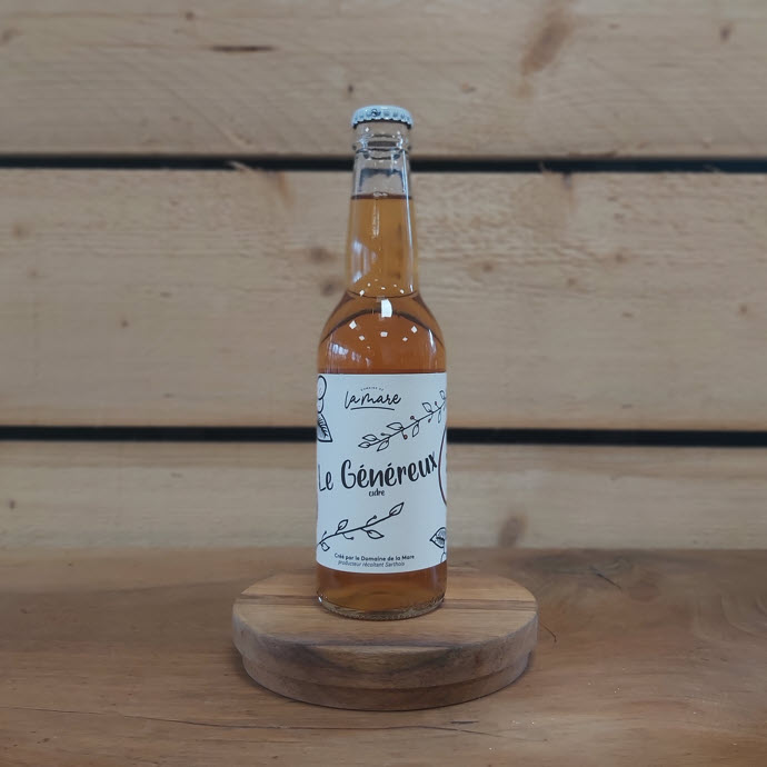 Cidre le généreux 75ml chez Annagram épicerie vrac, magasin bio situé au Mans